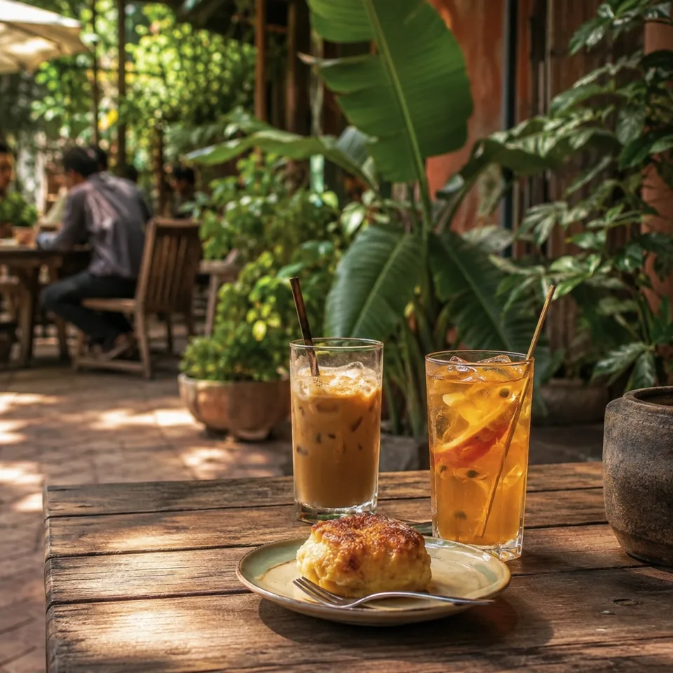 Bàn ăn tại Kiến Coffee Dn